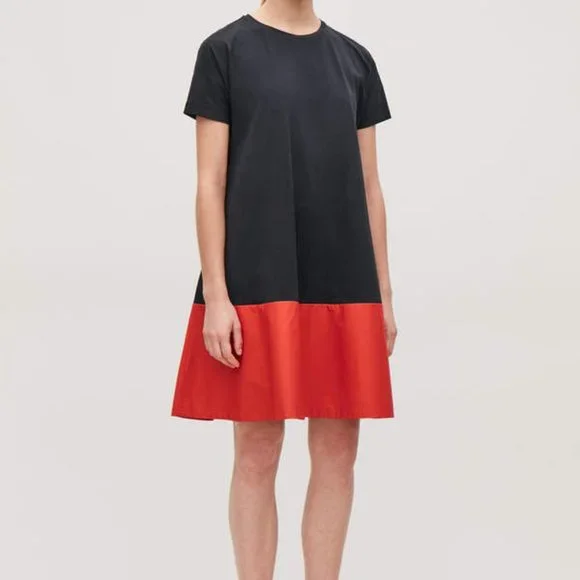 COS Contrast-Panelled Jersey Dress - Picture 8 of 12